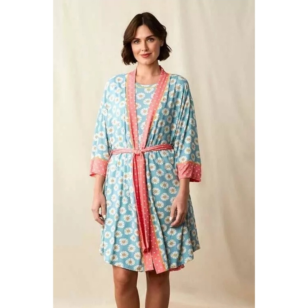NWT Matilda Jane Robe Enchanted Lounge-Around Daisy-Print Mother's Day Women's S